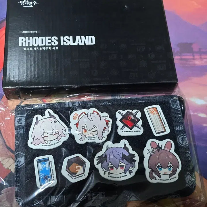 [BUNJANG] Arknights Velcro Patch Pouch Set / 명일방주 벨크로 패치 파우치 세트