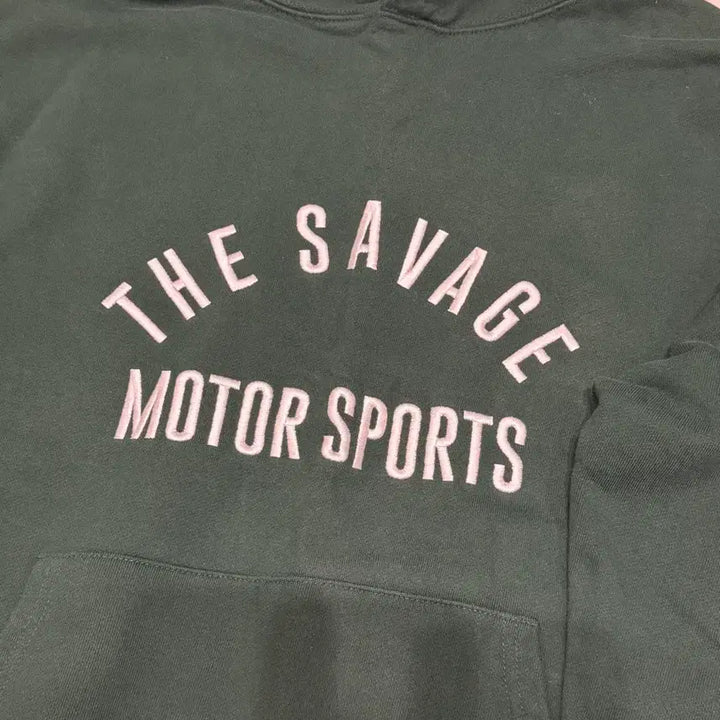 [BUNJANG] Savage Green Hooded Sweatshirt / 새비지 후드티(라지,그린)