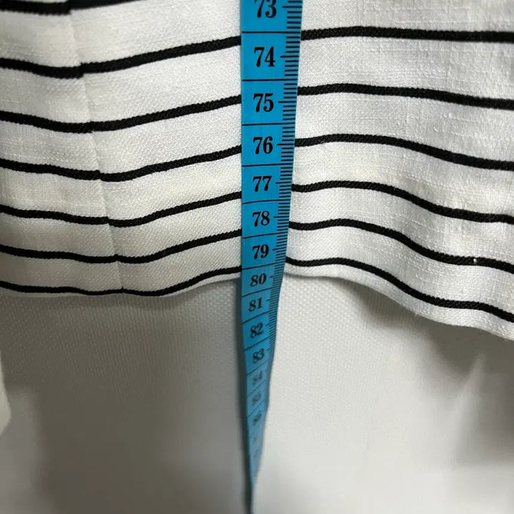 [BUNJANG] Lanvin Striped Flare Long Skirt / 랑방 마 혼방 스트라이프 패턴 플레어 롱 스커트 61