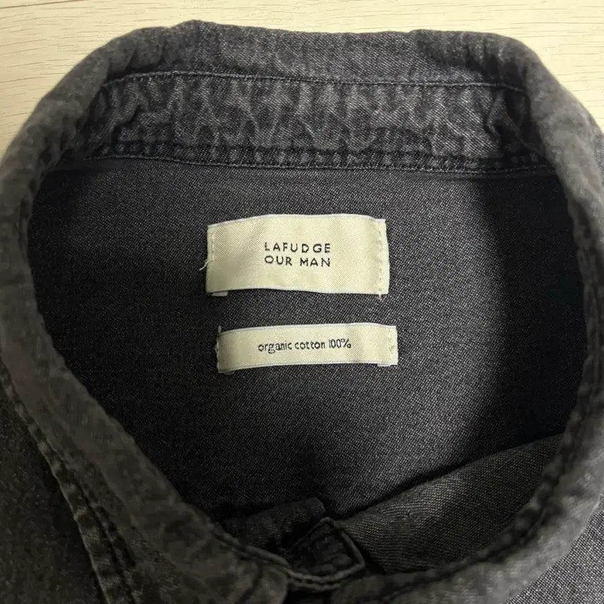 [BUNJANG] Lapillus Black and White Shirt / 라퍼지스토어 흑청 남방 팝니다-L