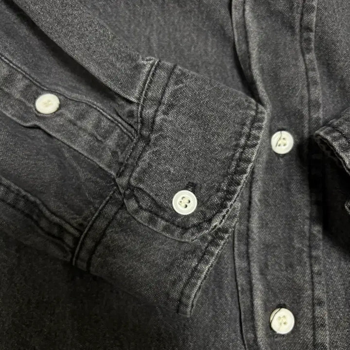 [BUNJANG] Lapillus Black and White Shirt / 라퍼지스토어 흑청 남방 팝니다-L