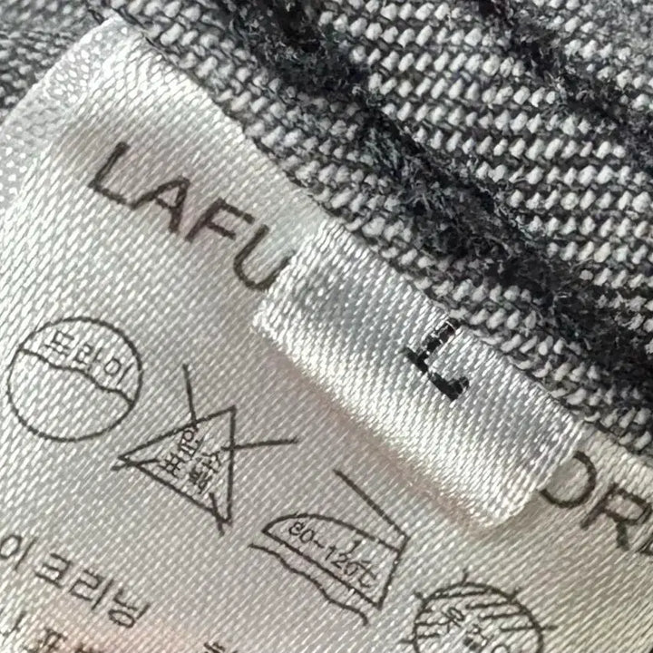 [BUNJANG] Lapillus Black and White Shirt / 라퍼지스토어 흑청 남방 팝니다-L