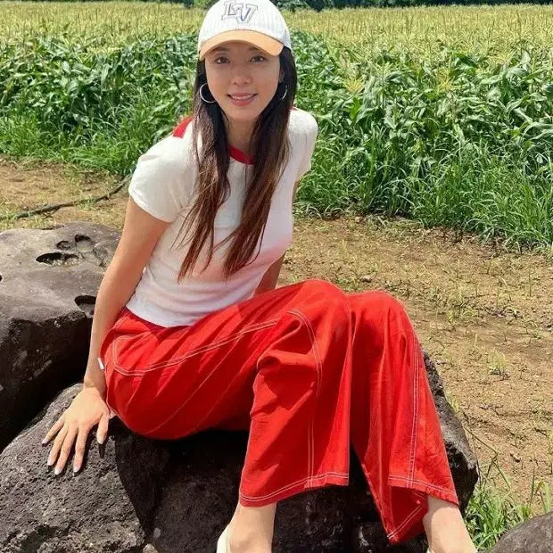 [BUNJANG] Louis Vuitton Park Han-byul Cap Hat / 루이비통 박한별 캡 모자 비니 볼캡 56-64 onesize