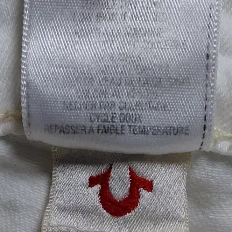 [BUNJANG] True Religion Whipstitch White Skinny Denim Jeans / [새상품급] 트루릴리전 휩스티치 화이트 스킨니 데님 (25사이즈)