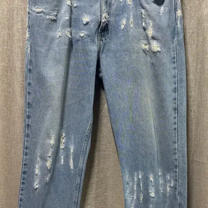 [BUNJANG] Polo Jeans Distressed Baggy Pants / 폴로 진스 디스트레스트 배기팬츠 릴렉스 핏 35x30