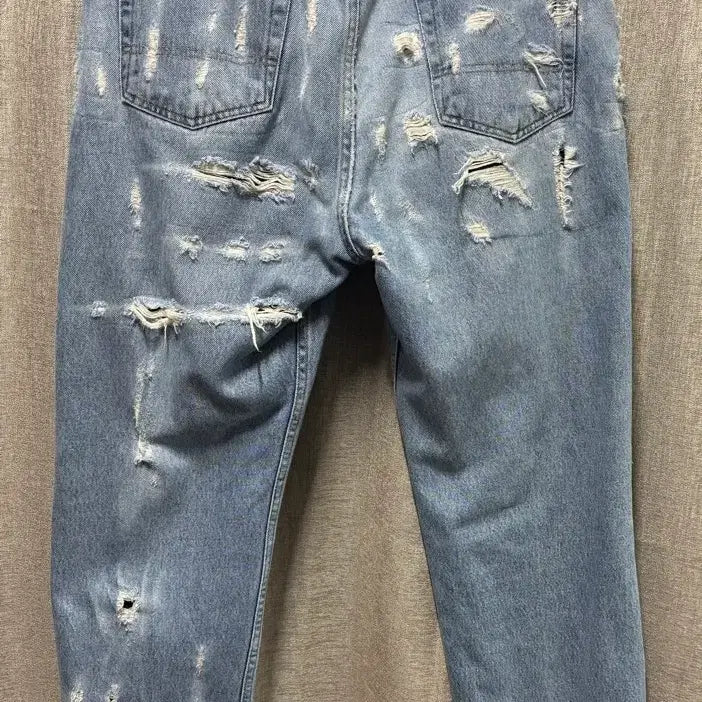 [BUNJANG] Polo Jeans Distressed Baggy Pants / 폴로 진스 디스트레스트 배기팬츠 릴렉스 핏 35x30