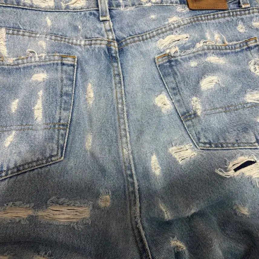 [BUNJANG] Polo Jeans Distressed Baggy Pants / 폴로 진스 디스트레스트 배기팬츠 릴렉스 핏 35x30