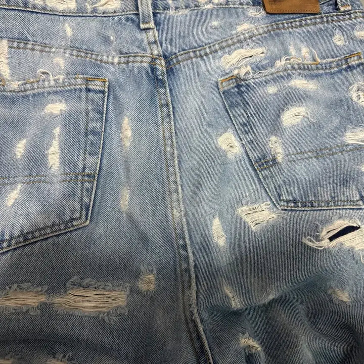 [BUNJANG] Polo Jeans Distressed Baggy Pants / 폴로 진스 디스트레스트 배기팬츠 릴렉스 핏 35x30