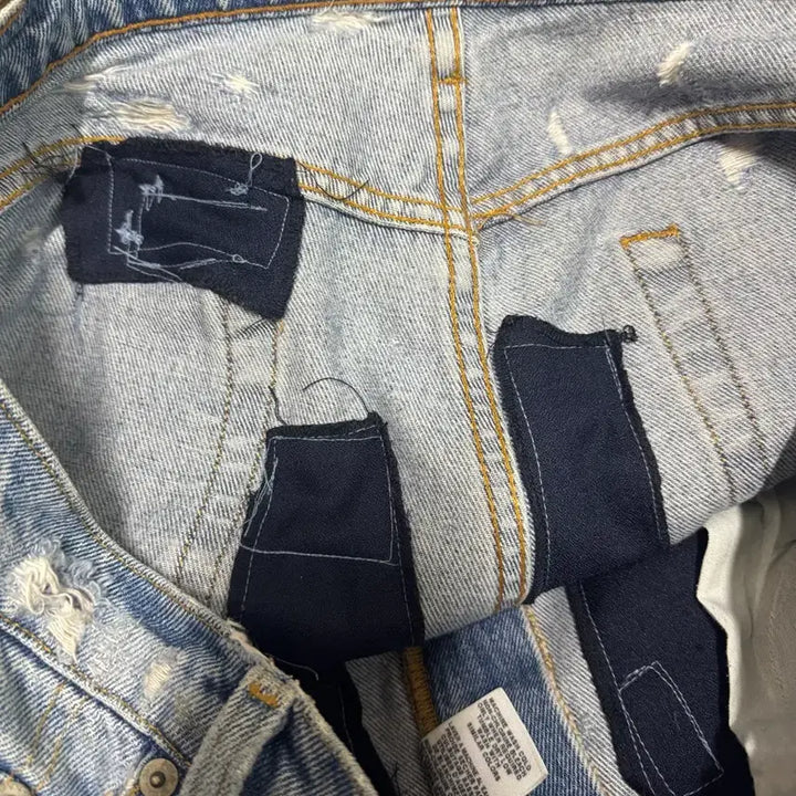 [BUNJANG] Polo Jeans Distressed Baggy Pants / 폴로 진스 디스트레스트 배기팬츠 릴렉스 핏 35x30