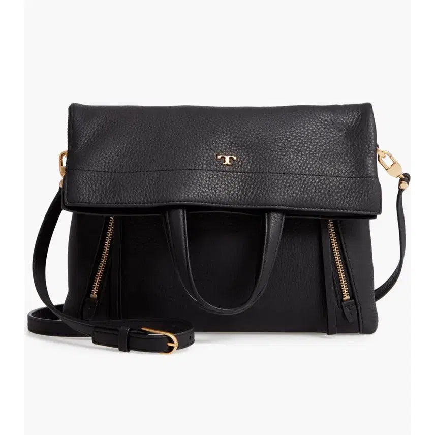[BUNJANG] Tory Burch Leather Crossbody Tote Shoulder Bag / (세가지 방식 연출) 토리버치 블랙 가죽 크로스 토트 숄더백