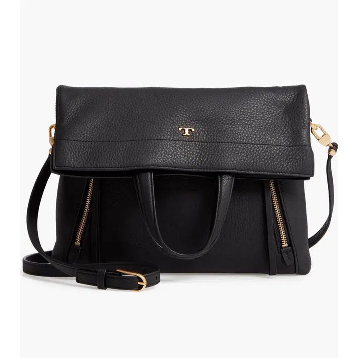 [BUNJANG] Tory Burch Leather Crossbody Tote Shoulder Bag / (세가지 방식 연출) 토리버치 블랙 가죽 크로스 토트 숄더백