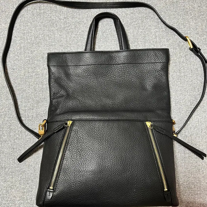[BUNJANG] Tory Burch Leather Crossbody Tote Shoulder Bag / (세가지 방식 연출) 토리버치 블랙 가죽 크로스 토트 숄더백
