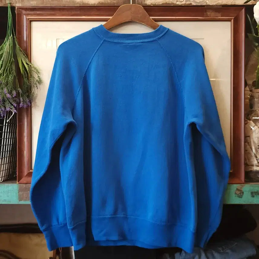 [BUNJANG] BW 90s Vintage Sweatshirt Blue L / 90s BW 빈티지 스웻셔츠 플레인 스웻셔츠 블루 L