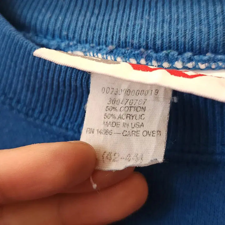 [BUNJANG] BW 90s Vintage Sweatshirt Blue L / 90s BW 빈티지 스웻셔츠 플레인 스웻셔츠 블루 L