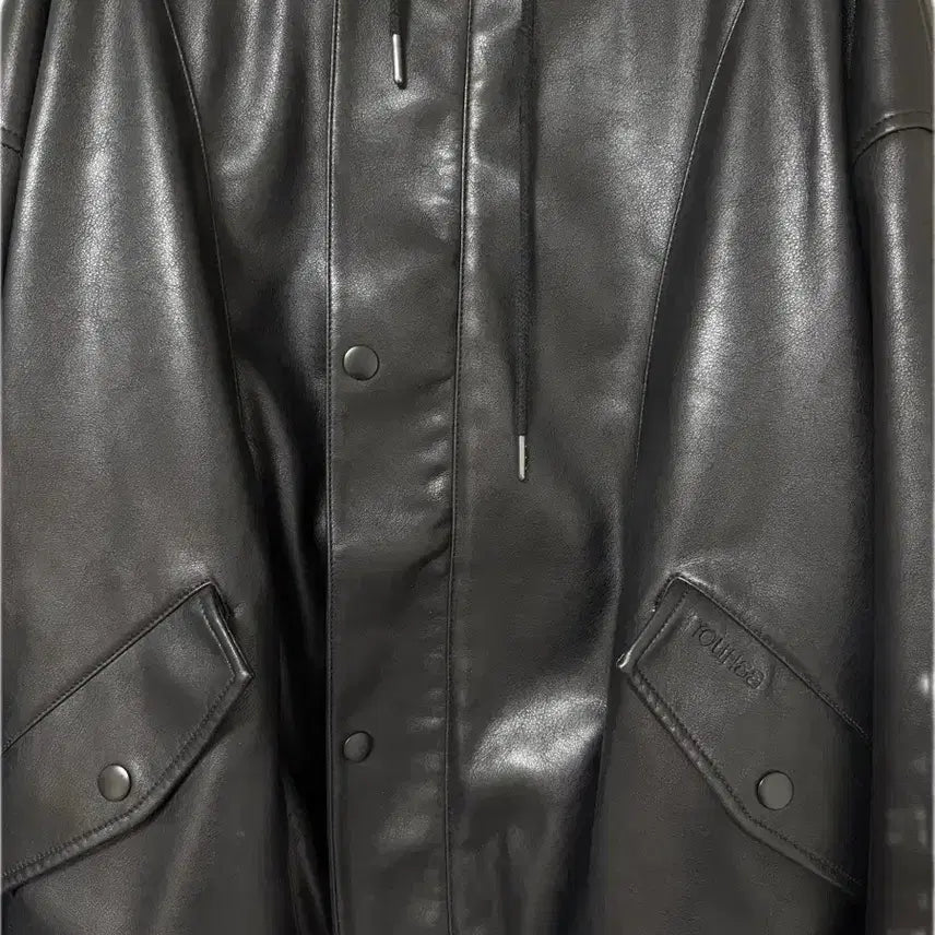 [BUNJANG] Yoo Hee Leather Jacket / 유희 레더 점퍼 가죽 자켓