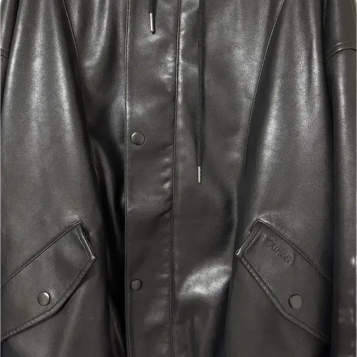 [BUNJANG] Yoo Hee Leather Jacket / 유희 레더 점퍼 가죽 자켓