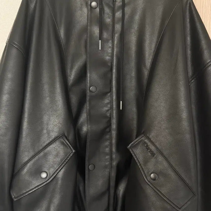 [BUNJANG] Yoo Hee Leather Jacket / 유희 레더 점퍼 가죽 자켓