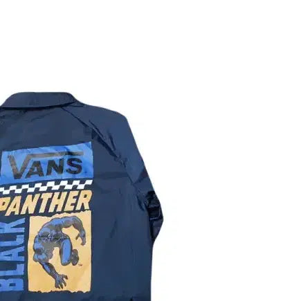 [BUNJANG] Vans x Marvel Black Panther Coach Jacket / 반스 x 마블 스트릿 블랙펜서 코치 자켓