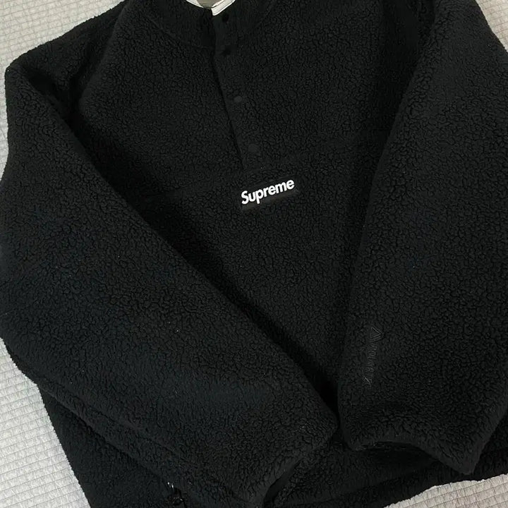 [BUNJANG] Supreme Polartec Sherpa Pullover Black / [XL] 슈프림 25FW 폴라텍 셔링 풀오버 블랙