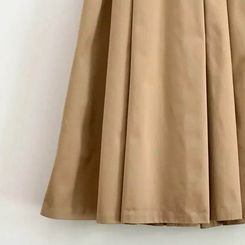[BUNJANG] Danton Pleated Skirt Deep Beige / danton / 단톤 플리츠 스커트 딥베이지