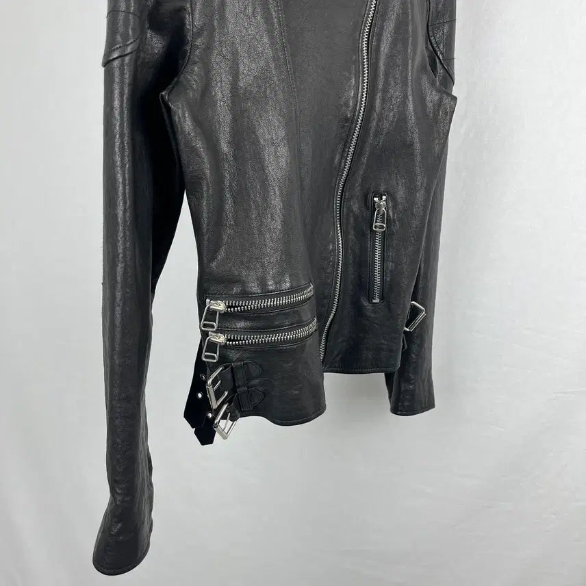 [BUNJANG] Vintage Leather Rider Jacket / Vintage 양가죽 라이더 자켓
