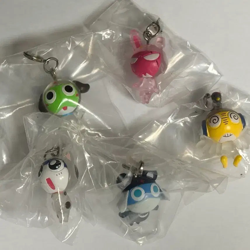 [BUNJANG] Keroro Sergeant Animal Mejirushi 5-Piece Set / 케로로 중사 동물 메지루시 5종 일괄 기로로 타마마 쿠루루 도로로