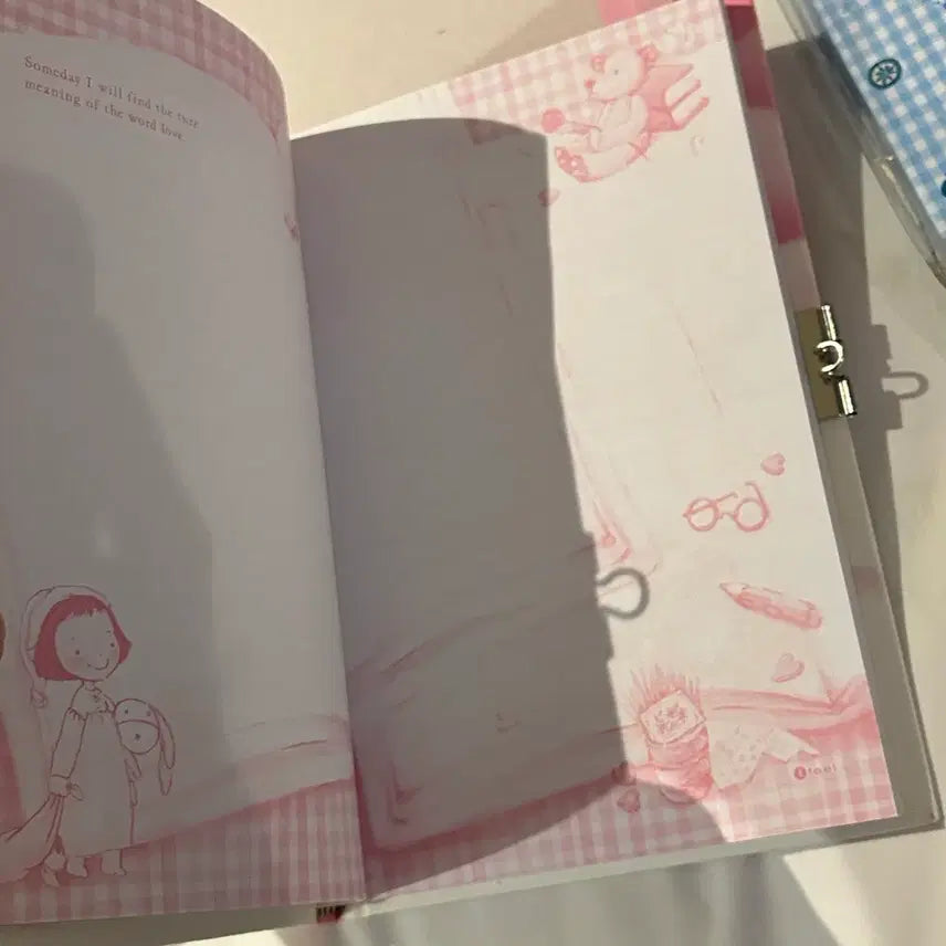 [BUNJANG] Vintage Diary with Lock / 고전문구 감성 미소녀 자물쇠 다이어리