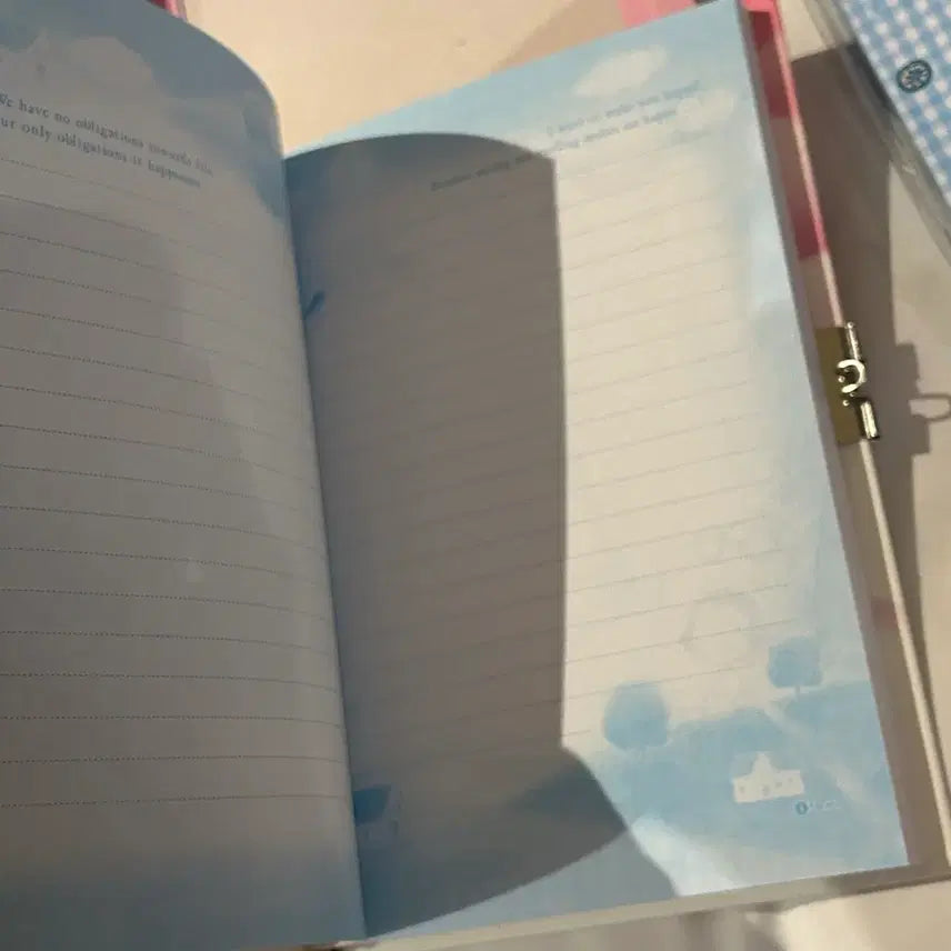 [BUNJANG] Vintage Diary with Lock / 고전문구 감성 미소녀 자물쇠 다이어리