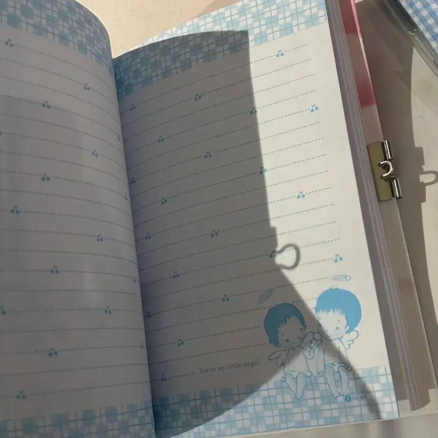 [BUNJANG] Vintage Diary with Lock / 고전문구 감성 미소녀 자물쇠 다이어리