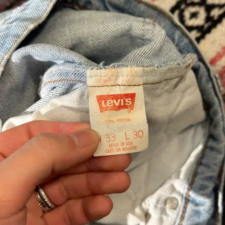 [BUNJANG] Levi's 505 Orange Tab Jeans / 90s 리바이스 USA orange tab 505 W33 L30