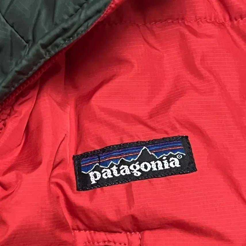 [BUNJANG] Patagonia Puff Jacket Red/Khaki Size S 100 / 파타고니아 레드/카키 패딩 자켓 퍼프 s 100