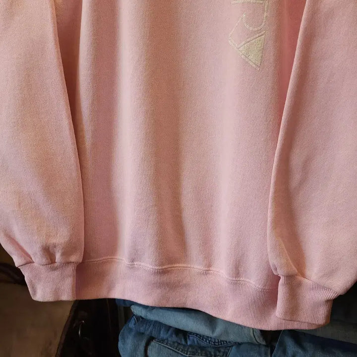 [BUNJANG] Vintage Hanes Sweatshirt Light Pink L / 90s 헤인즈 빈티지 스웻셔츠 플레인 스웻셔츠 라이트 핑크 L