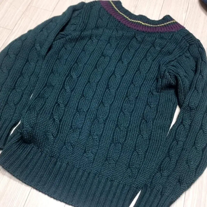 [BUNJANG] Polo Ralph Lauren V-Neck Knit Sweater / 폴로 랄프로렌 브이넥 니트 그린(m)
