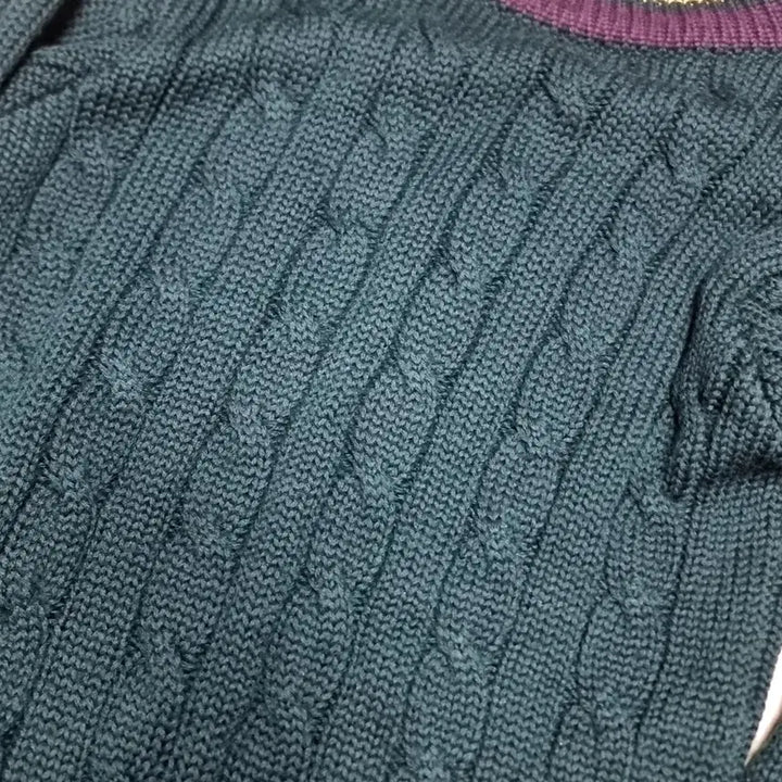 [BUNJANG] Polo Ralph Lauren V-Neck Knit Sweater / 폴로 랄프로렌 브이넥 니트 그린(m)