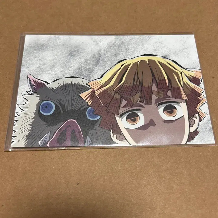 [BUNJANG] Demon Slayer Zenitsu &amp; Inosuke Postcard / 귀멸의 칼날 전집중전 막간화 젠이츠 이노스케 엽서 귀칼