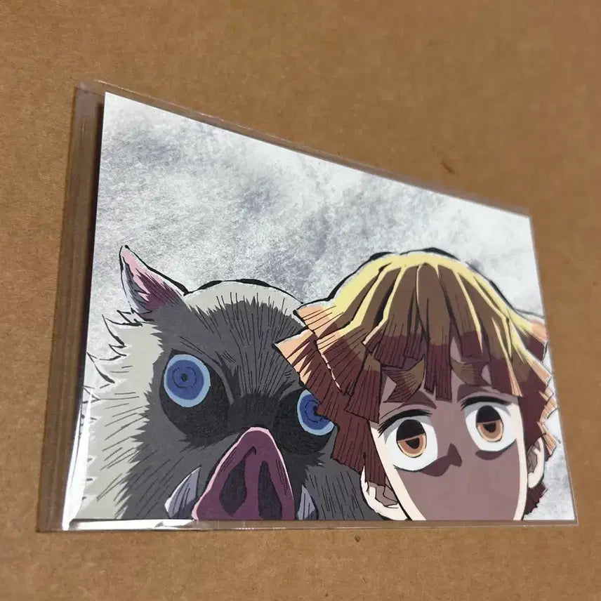[BUNJANG] Demon Slayer Zenitsu &amp; Inosuke Postcard / 귀멸의 칼날 전집중전 막간화 젠이츠 이노스케 엽서 귀칼