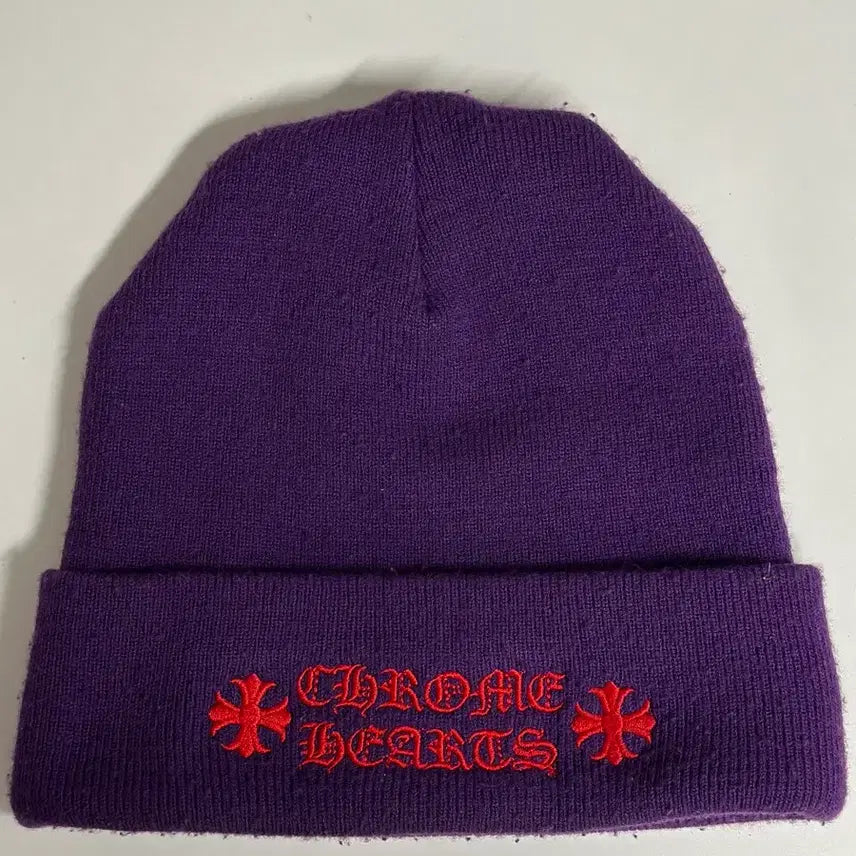 [BUNJANG] Chrome Hearts Purple Beanie / 크롬하츠 퍼플 비니