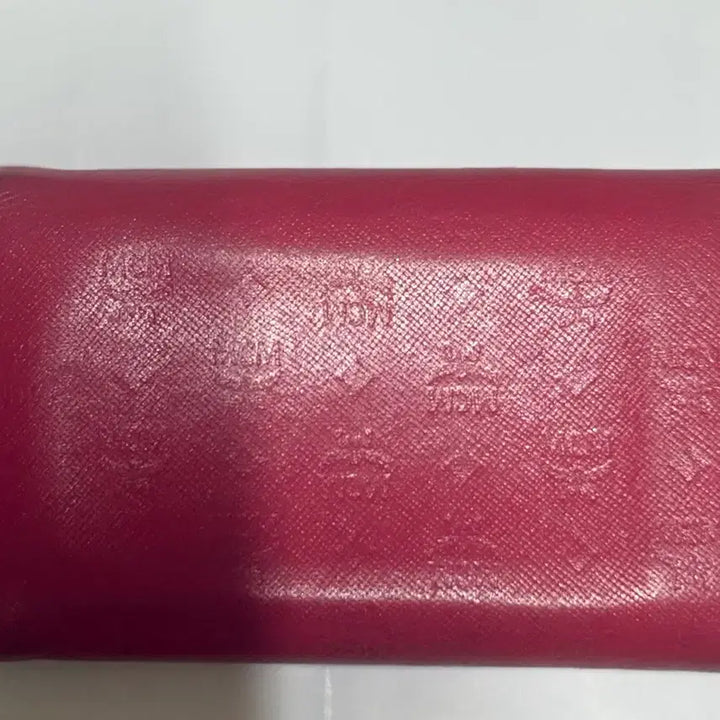 [BUNJANG] MCM Pink Leather Wallet / MCM 중지갑 핫핑크 정품