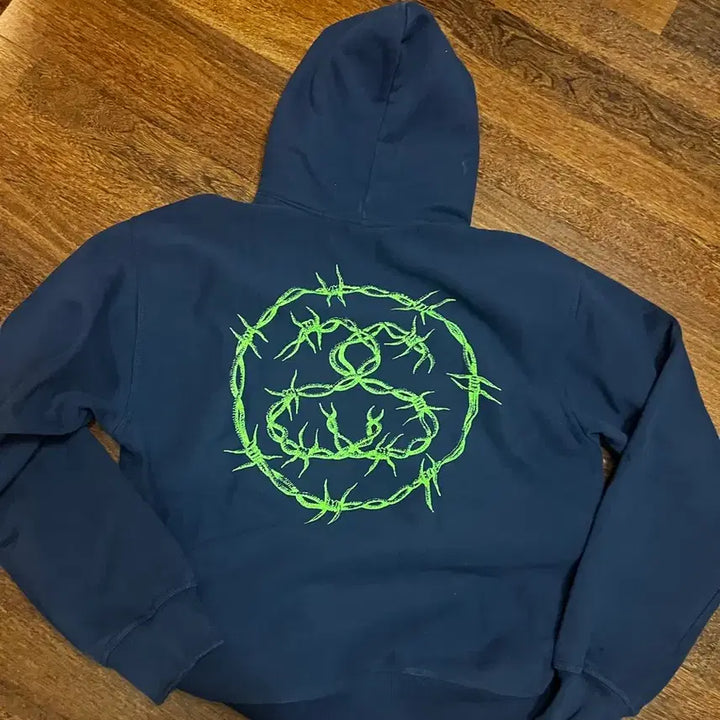 [BUNJANG] Stussy Barb Hoodie Navy XL / XL 스투시 바브 후드 네이비