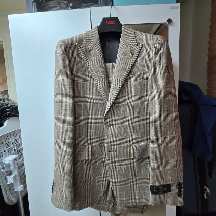 [BUNJANG] Kinlock Anderson Check Setup Suit / kinlock 킨록 앤더슨 체크 셋업 수트(새상품)