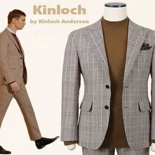 [BUNJANG] Kinlock Anderson Check Setup Suit / kinlock 킨록 앤더슨 체크 셋업 수트(새상품)