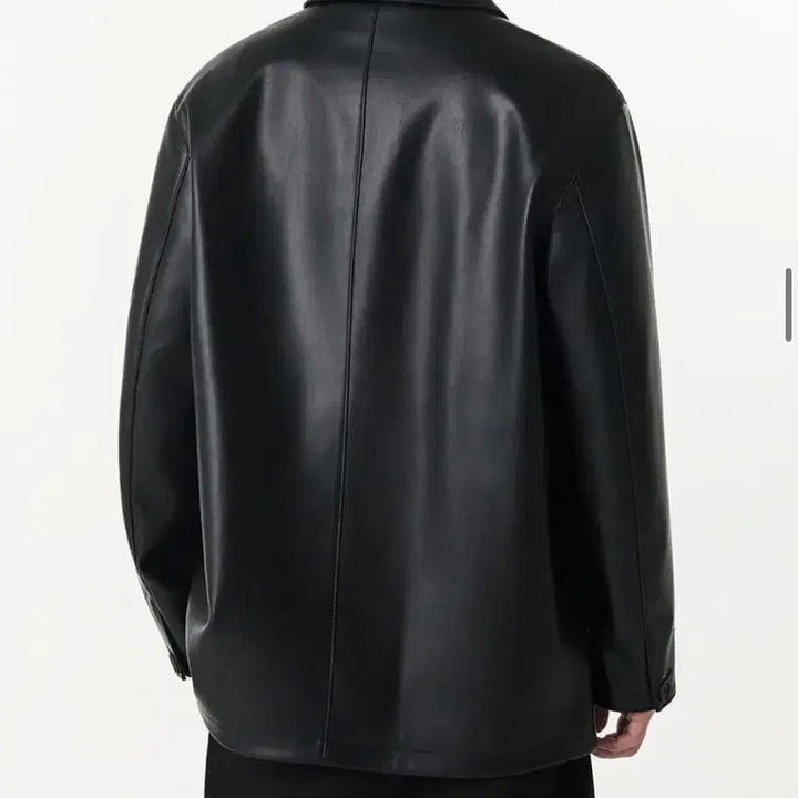 [BUNJANG] Noh Hongchul Lucky Guy Synthetic Leather Car Coat XL / 노홍철 럭키가이 신세틱 레더 카코트 XL