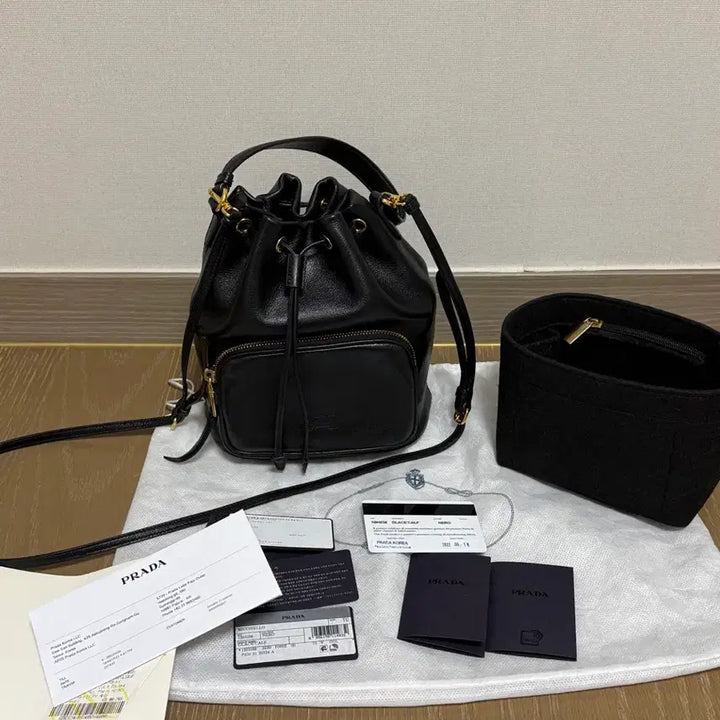 [BUNJANG] Prada Duet Leather Bucket Bag / 프라다 가죽 듀엣 버킷백