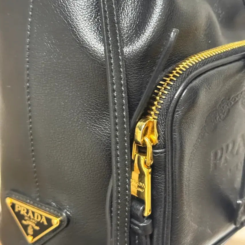 [BUNJANG] Prada Duet Leather Bucket Bag / 프라다 가죽 듀엣 버킷백