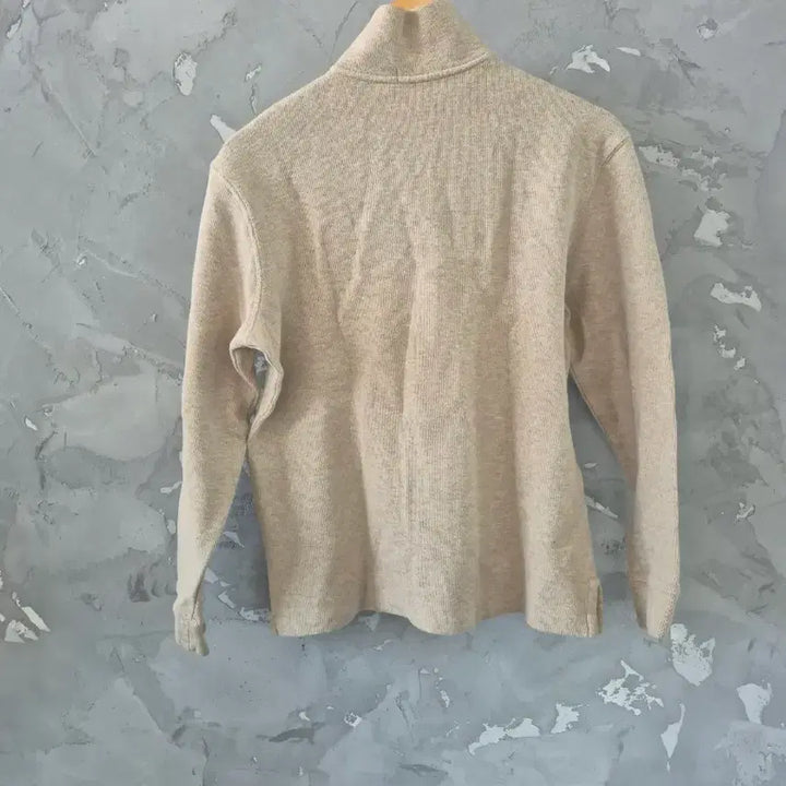 [BUNJANG] Polo Ralph Lauren Half-Zip Sweatshirt (Beige) / 폴로 랄프로렌 반집업 맨투맨 실측 95~100