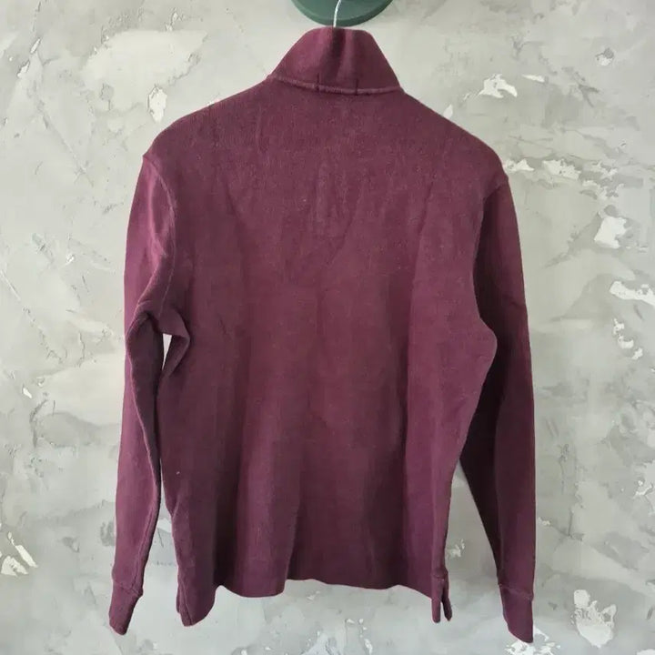 [BUNJANG] Polo Ralph Lauren Half Zip-Up Sweatshirt Burgundy S / 폴로 랄프로렌 하프집업 맨투맨 버건디 S