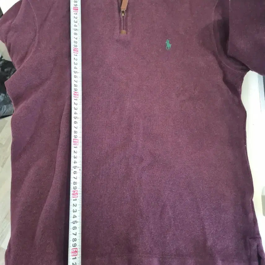 [BUNJANG] Polo Ralph Lauren Half Zip-Up Sweatshirt Burgundy S / 폴로 랄프로렌 하프집업 맨투맨 버건디 S