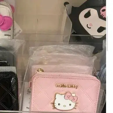 [BUNJANG] Sanrio Hello Kitty Quilted Stitch Bifold Wallet / 산리오 헬로키티 퀄팅 스티치 접이식 반지갑