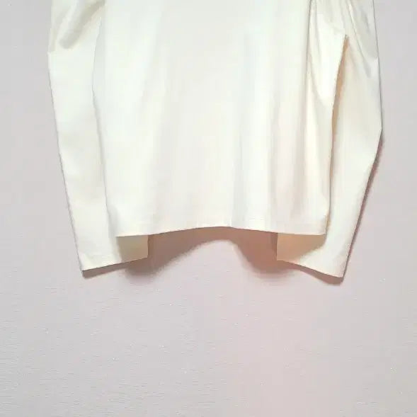 [BUNJANG] Lucky Chouette Long Sleeve Shirt with Shoulder Ribbon (Size 36) / 럭키슈에뜨 숄더리본 긴팔셔츠 36호