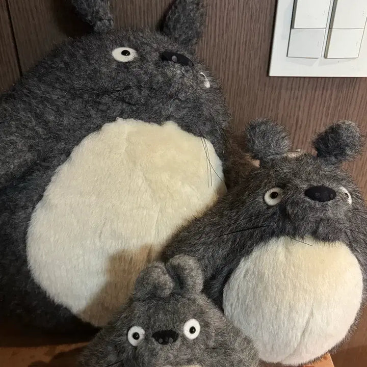 [BUNJANG] Studio Ghibli Totoro Plush Set / 지브리 고전 콧구멍 토토로 대중소 인형 세트
